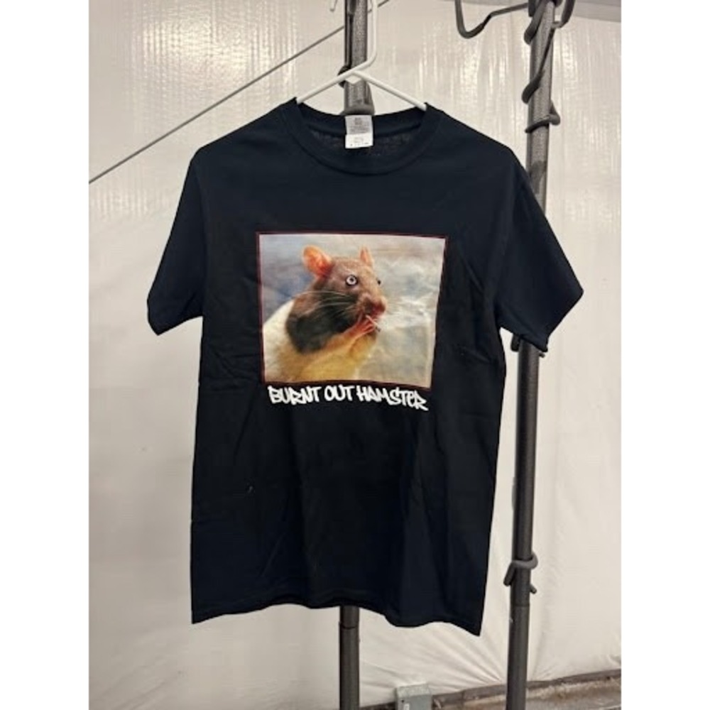 2005 Burnt Out Hamster North American Tour T-Shirt Men's Size Small Black